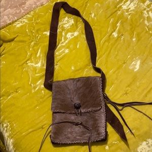 Handmade Brown Crossbody Bag